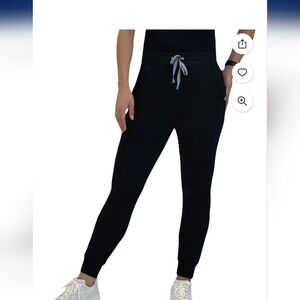 NWT. Womens Size Large.  Doctors Choice Pro Fit 6 Pocket Dark Blue Scrub Pants